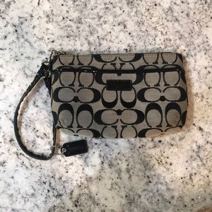 Black Coach Wristlet